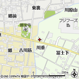 愛知県一宮市瀬部川垂30周辺の地図