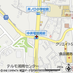 中井電話局前周辺の地図