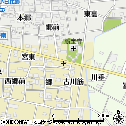 愛知県一宮市浅井町河端郷22周辺の地図