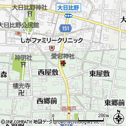 愛知県一宮市浅井町西海戸形人389周辺の地図