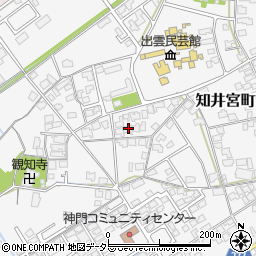 島根県出雲市知井宮町662-1周辺の地図