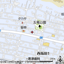 千葉県君津市西坂田4丁目6周辺の地図