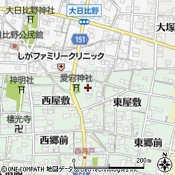 愛知県一宮市浅井町西海戸（形人）周辺の地図