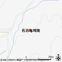 鳥取県鳥取市佐治町刈地周辺の地図