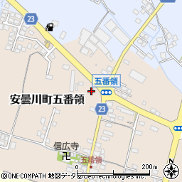 滋賀県高島市安曇川町五番領159周辺の地図