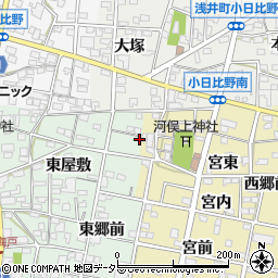 愛知県一宮市浅井町西海戸東屋敷28-3周辺の地図