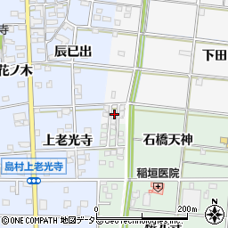 愛知県一宮市浅井町大日比野向エ70-1周辺の地図