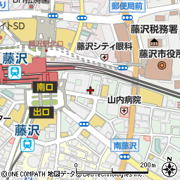 松屋 藤沢南口店周辺の地図