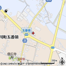 滋賀県高島市安曇川町五番領144-7周辺の地図