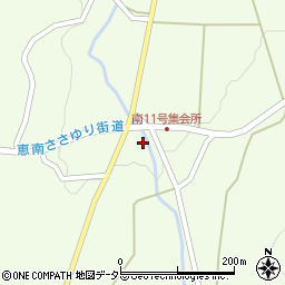 岐阜県恵那市山岡町田沢2468周辺の地図