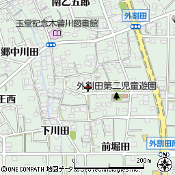 愛知県一宮市木曽川町外割田西郷中110周辺の地図