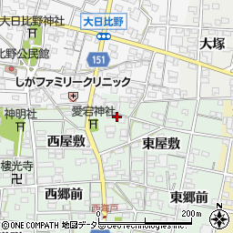 愛知県一宮市浅井町西海戸形人394周辺の地図