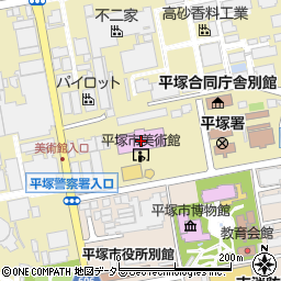 平塚市美術館周辺の地図