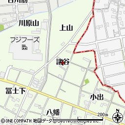 愛知県一宮市瀬部（諸谷）周辺の地図