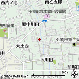 愛知県一宮市木曽川町外割田郷中川田11周辺の地図