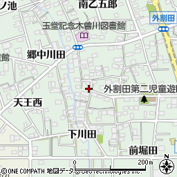 愛知県一宮市木曽川町外割田西郷中83周辺の地図