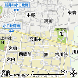 愛知県一宮市浅井町河端郷60周辺の地図