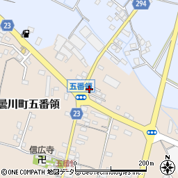 滋賀県高島市安曇川町五番領144-5周辺の地図