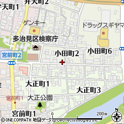 岐阜県多治見市小田町2丁目周辺の地図