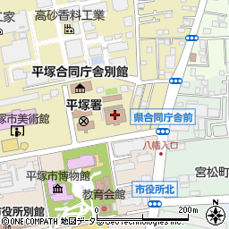 神奈川県出先機関　産業労働局・かながわ労働センター・湘南支所周辺の地図