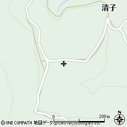 山梨県南巨摩郡身延町清子984周辺の地図