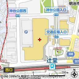 成城石井テラスモール湘南店周辺の地図