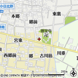 愛知県一宮市浅井町河端郷裏周辺の地図