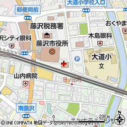 藤沢市役所　子ども健康課・南保健センター周辺の地図