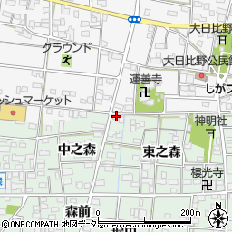 愛知県一宮市浅井町江森中之森10周辺の地図