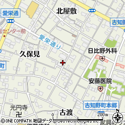 愛知県江南市古知野町久保見213周辺の地図