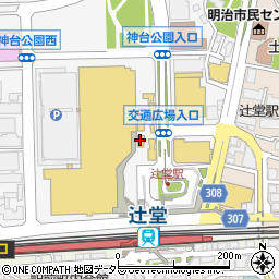 グローバルワークテラスモール湘南店周辺の地図