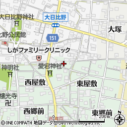 愛知県一宮市浅井町西海戸形人399周辺の地図