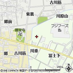 愛知県一宮市瀬部川垂37周辺の地図