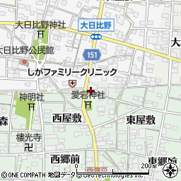 愛知県一宮市浅井町西海戸形人397周辺の地図