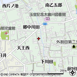 愛知県一宮市木曽川町外割田郷中川田17周辺の地図