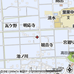 愛知県一宮市高田明応寺115周辺の地図