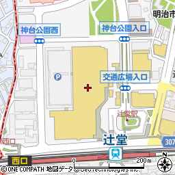 マクドナルドテラスモール湘南店周辺の地図