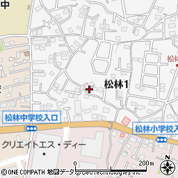 神奈川県茅ヶ崎市松林1丁目9周辺の地図