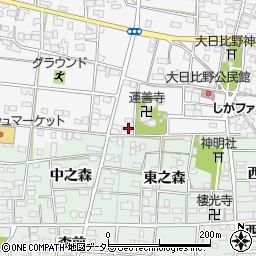 愛知県一宮市浅井町大日比野南流68周辺の地図