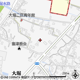 千葉県富津市大堀周辺の地図