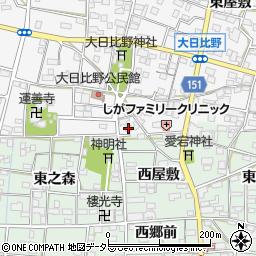 愛知県一宮市浅井町大日比野南流1901周辺の地図