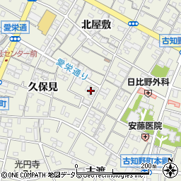 愛知県江南市古知野町久保見207周辺の地図
