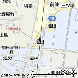 愛知県犬山市池田5-7周辺の地図