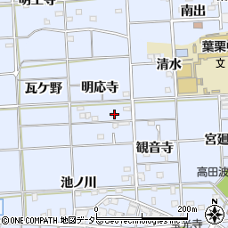 愛知県一宮市高田明応寺94周辺の地図
