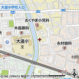 大川周辺の地図