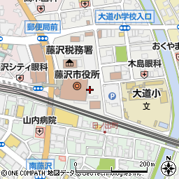 藤沢市役所　環境総務課周辺の地図
