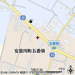 滋賀県高島市安曇川町五番領179周辺の地図