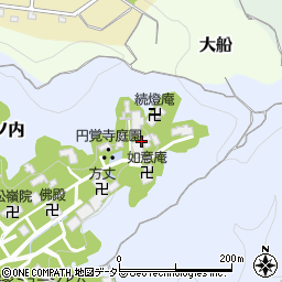 円覚寺・仏日庵周辺の地図