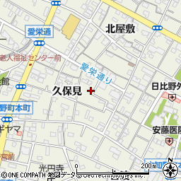 愛知県江南市古知野町久保見186周辺の地図