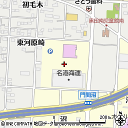 愛知県一宮市木曽川町門間沼流周辺の地図